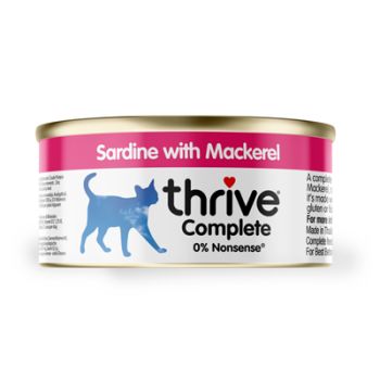 Sardine with Mackerel Complete cat food 75g Tin