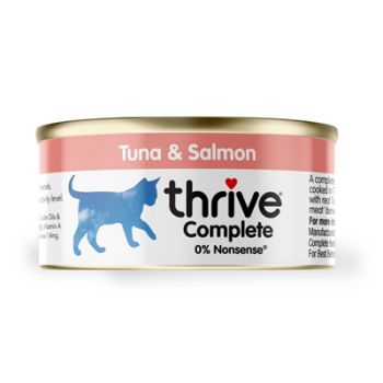 Tuna & Salmon Complete cat food 75g tin