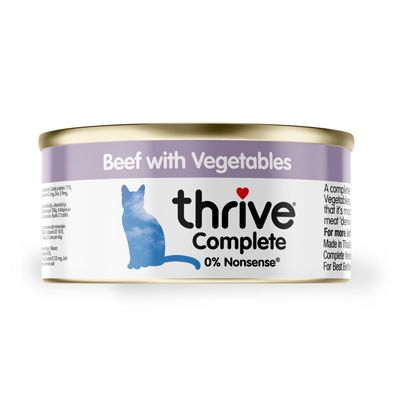 Beef with Vegetables Complete cat food 75g Tin