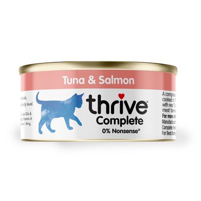 Tuna & Salmon Complete cat food 75g tin